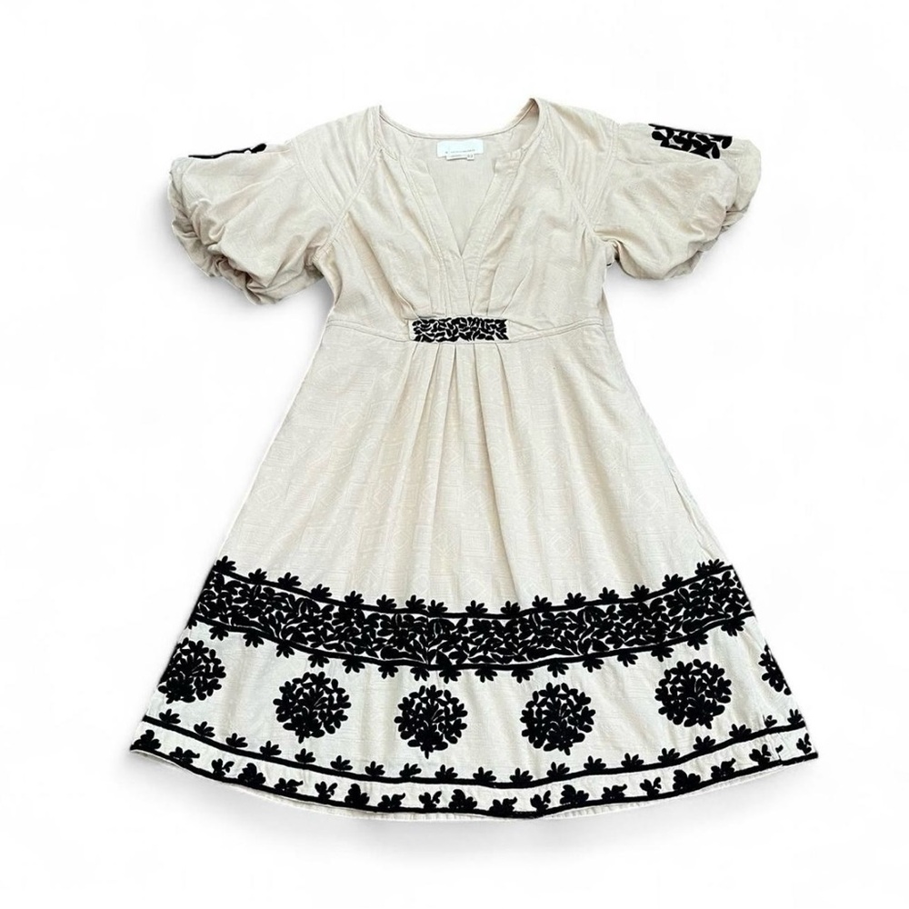 Anthropologie Orla Embroidered Mini Dress Boho - Picture 3 of 10